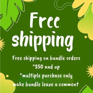 Free Shipping Offer on Bundle Orders